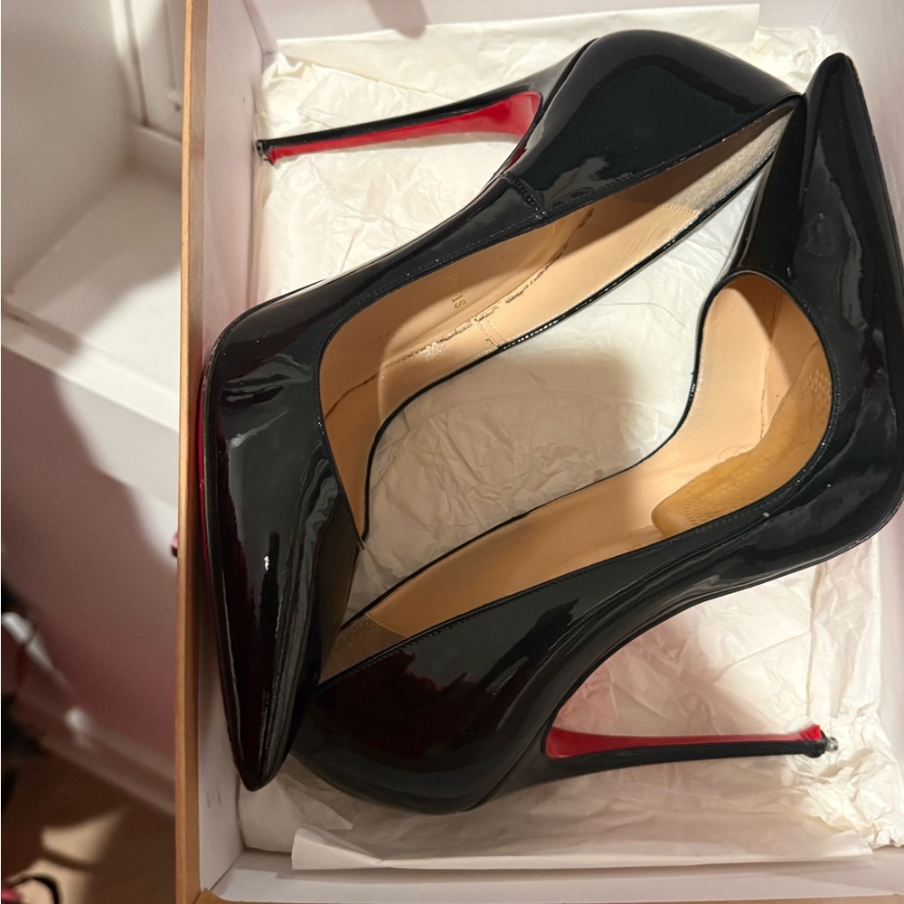 Christian Louboutin Black Patent Leather- So Kate